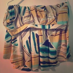 EUC LulaRoe Madison Skirt Geometric Design